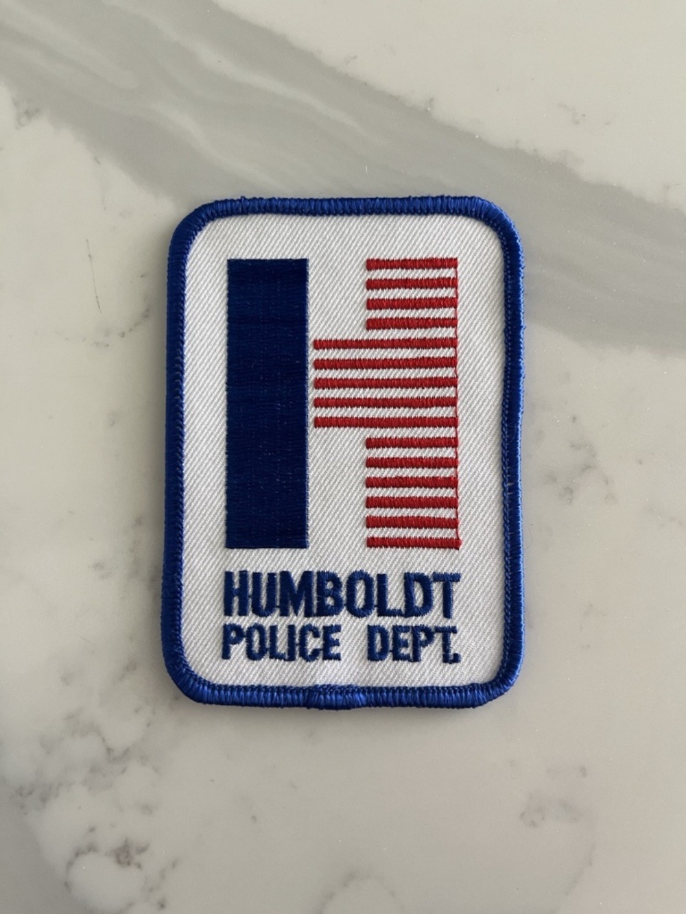 Humboldt Police Department Iowa Rare Red White Blue Patch